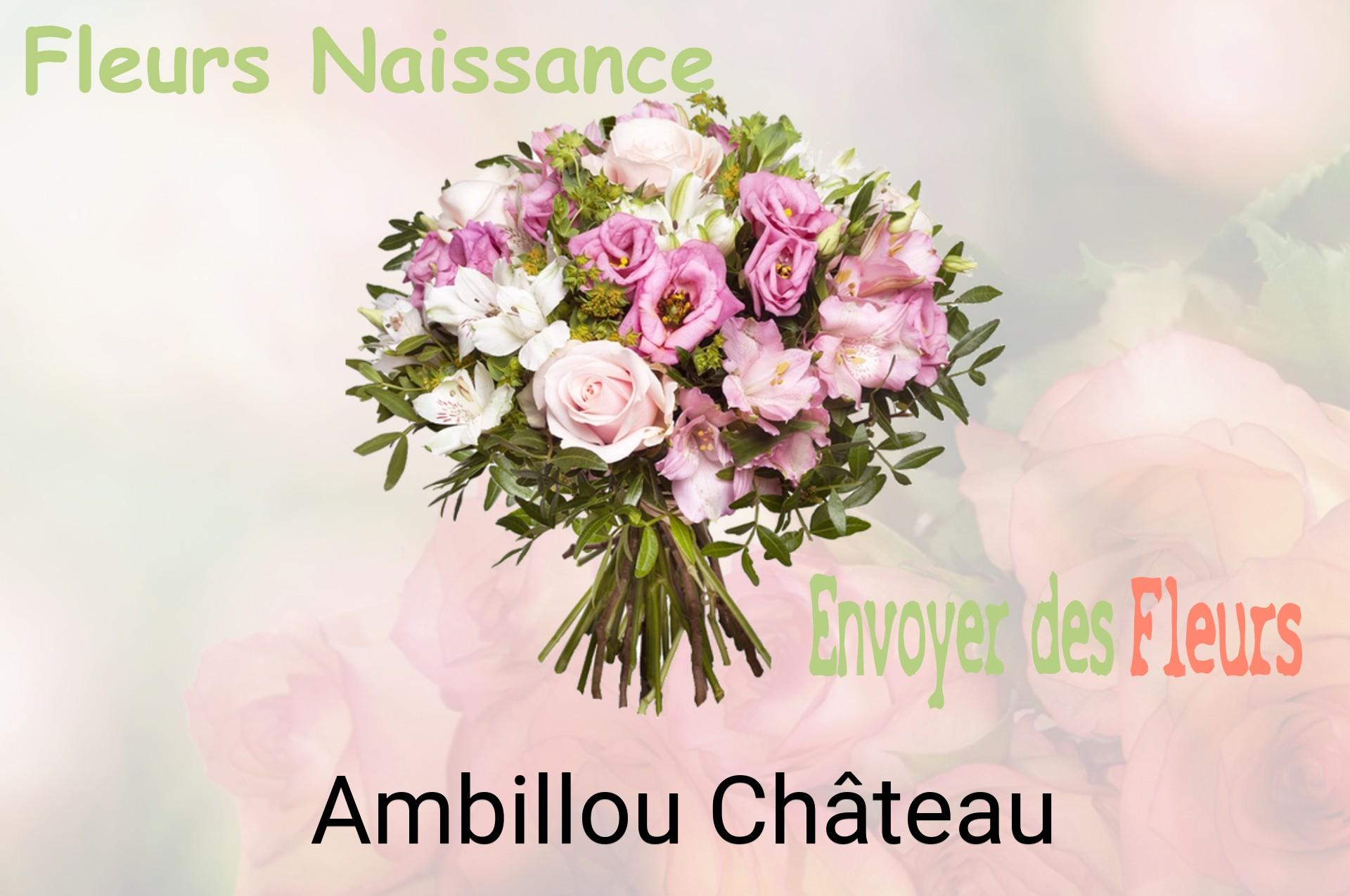 Bouquet de fleurs de naissance livré à Ambillou-Château