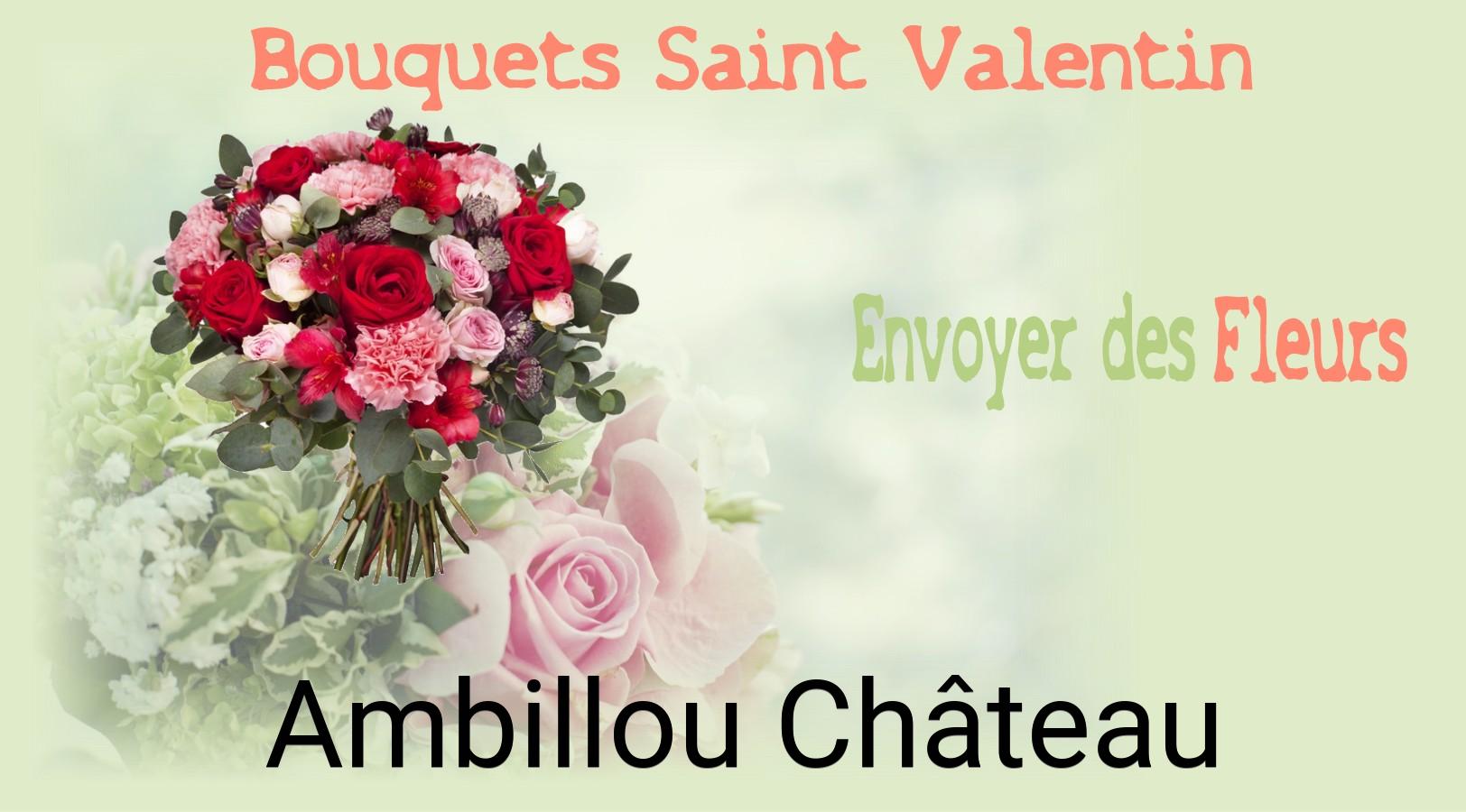 Roses de Saint-Valentin livrées à Ambillou-Château